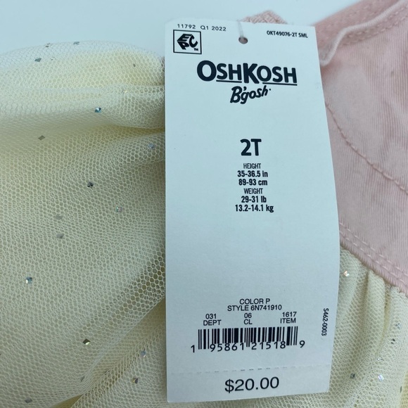 OshKosh Pink Sparkling Unicorn Princess Jumper - Picture 4 of 8